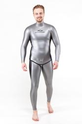 Гидрокостюм Фридайвинг Triple мужской 1,5мм голый/ультраспан серебро